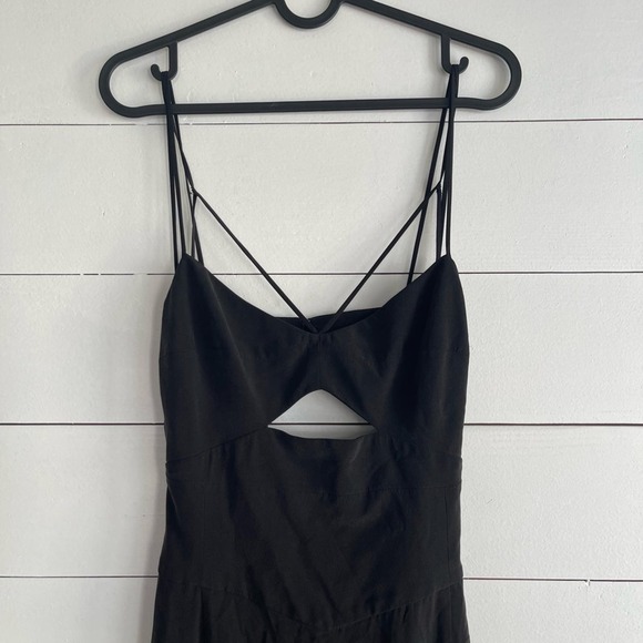 NWT L'AGENCE Elsa Maxi Dress in Washed Black - Picture 3 of 8